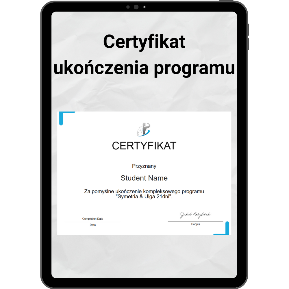 Certyfikat ukończenia kursu